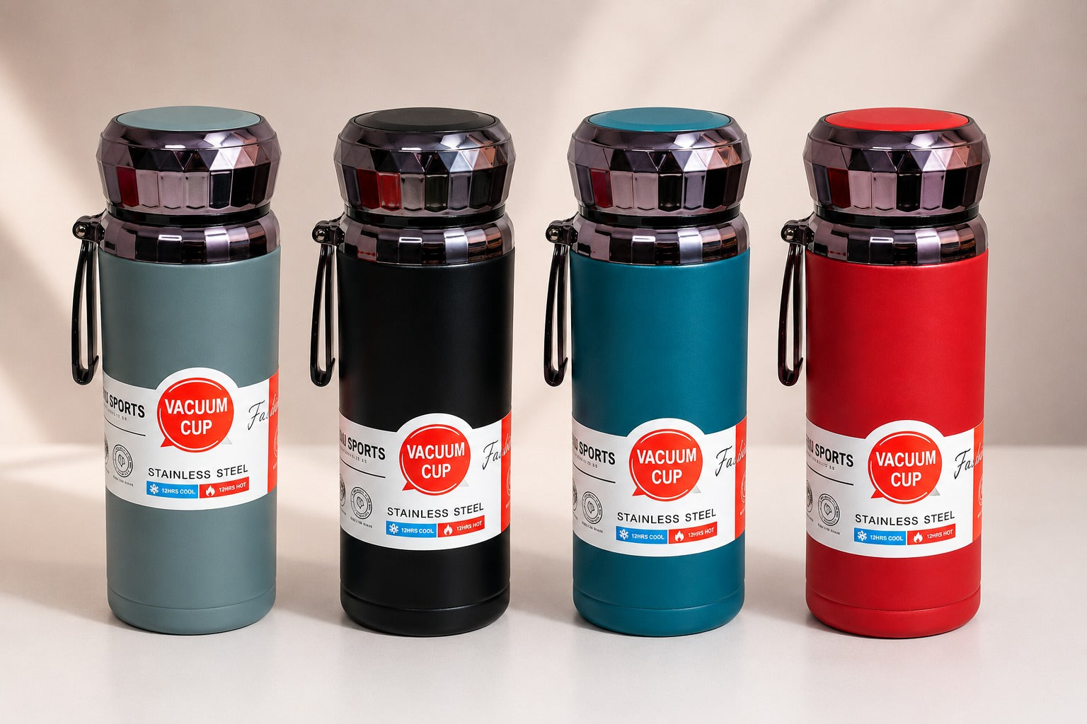 Diamond Shape  Premium Stainless Steel Water Bottle 800ml