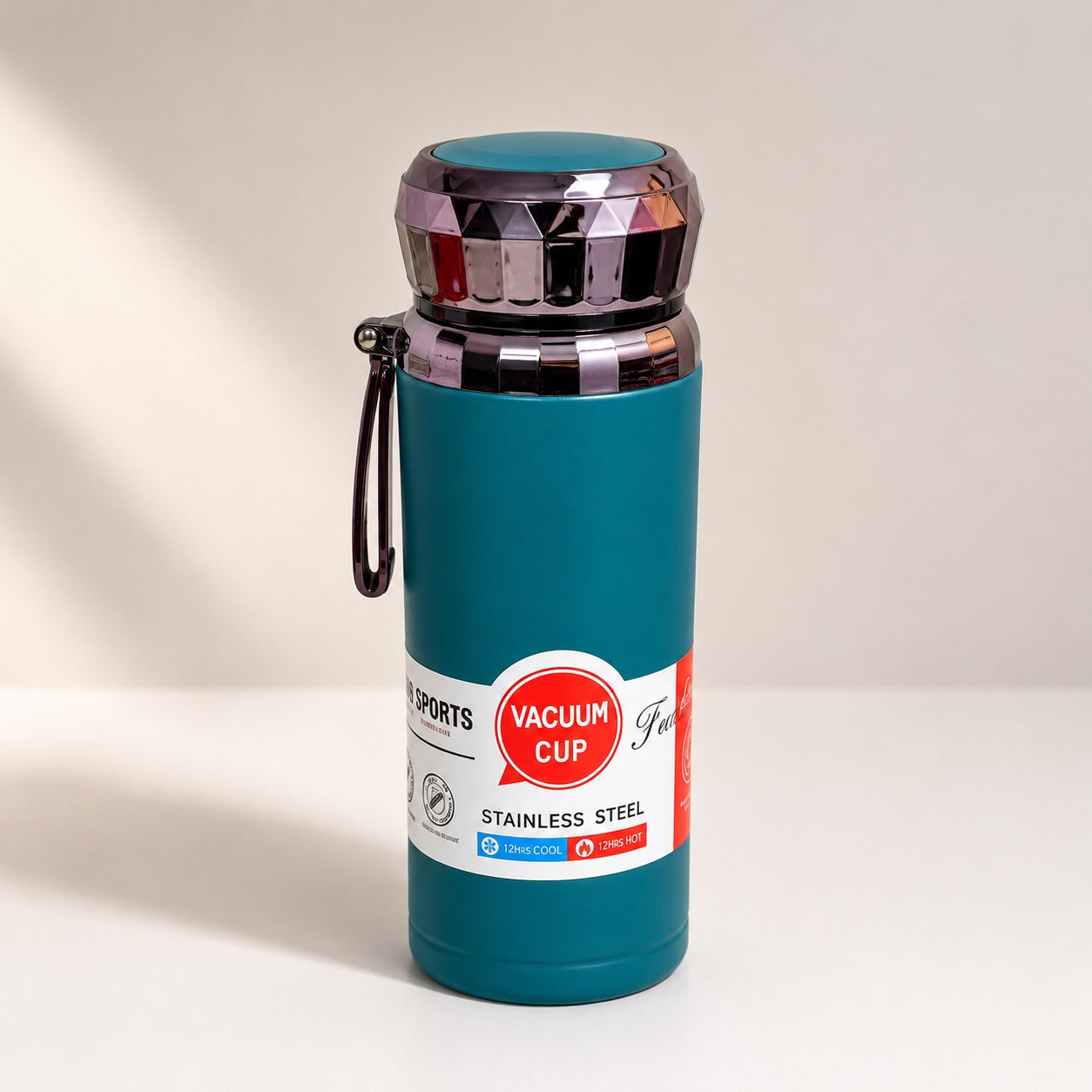 Diamond Shape  Premium Stainless Steel Water Bottle 800ml