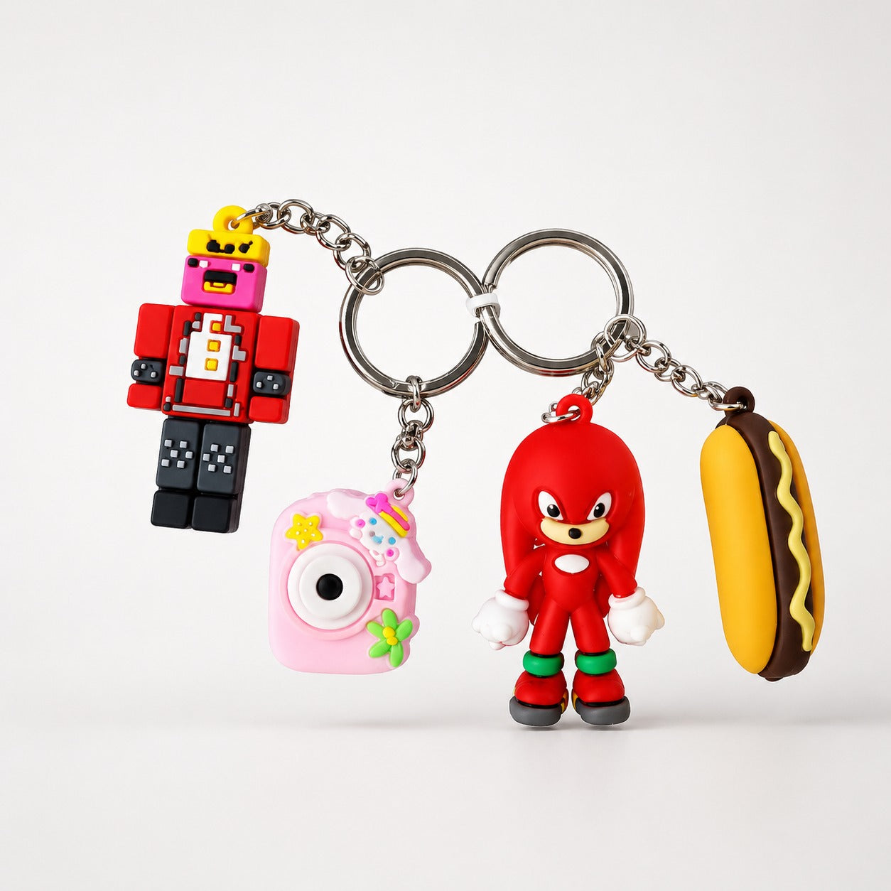 Combo Chaos 4P Cartoon Keychain Set