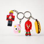 Combo Chaos 4P Cartoon Keychain Set