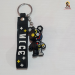 Travel Accessories Tom & Jerry Cartoon Keychain | Jerry Mouse Tom Cat Cartoon PVC Key Ring | Cute Anime Keychain | Silicone Strap | Backpack Bag Charm | 1 Piece