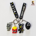 Cute Cartoon Character Keychain – Bag & Backpack Charm | Travel Accessories PK
