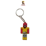 Travel Accessories Minecraft Style PVC Rubber Keychain | 3D Game Character Key Ring | Soft Cartoon Keychain for Kids, Gamers, Bags & Keys | 1 Piece