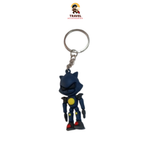 Travel Accessories Sonic Character PVC Rubber Keychain | 3D Cartoon Game Key Ring | Soft Anime Keychain for Kids, Gamers, Bags & Keys | 1 Piece