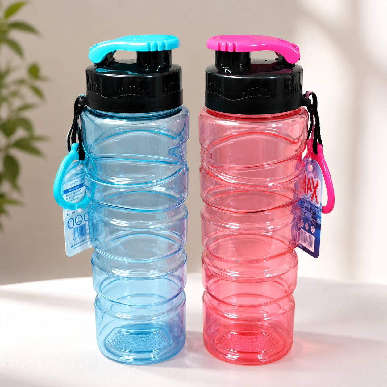 2PCS 1L Reusable Water Bottle Set